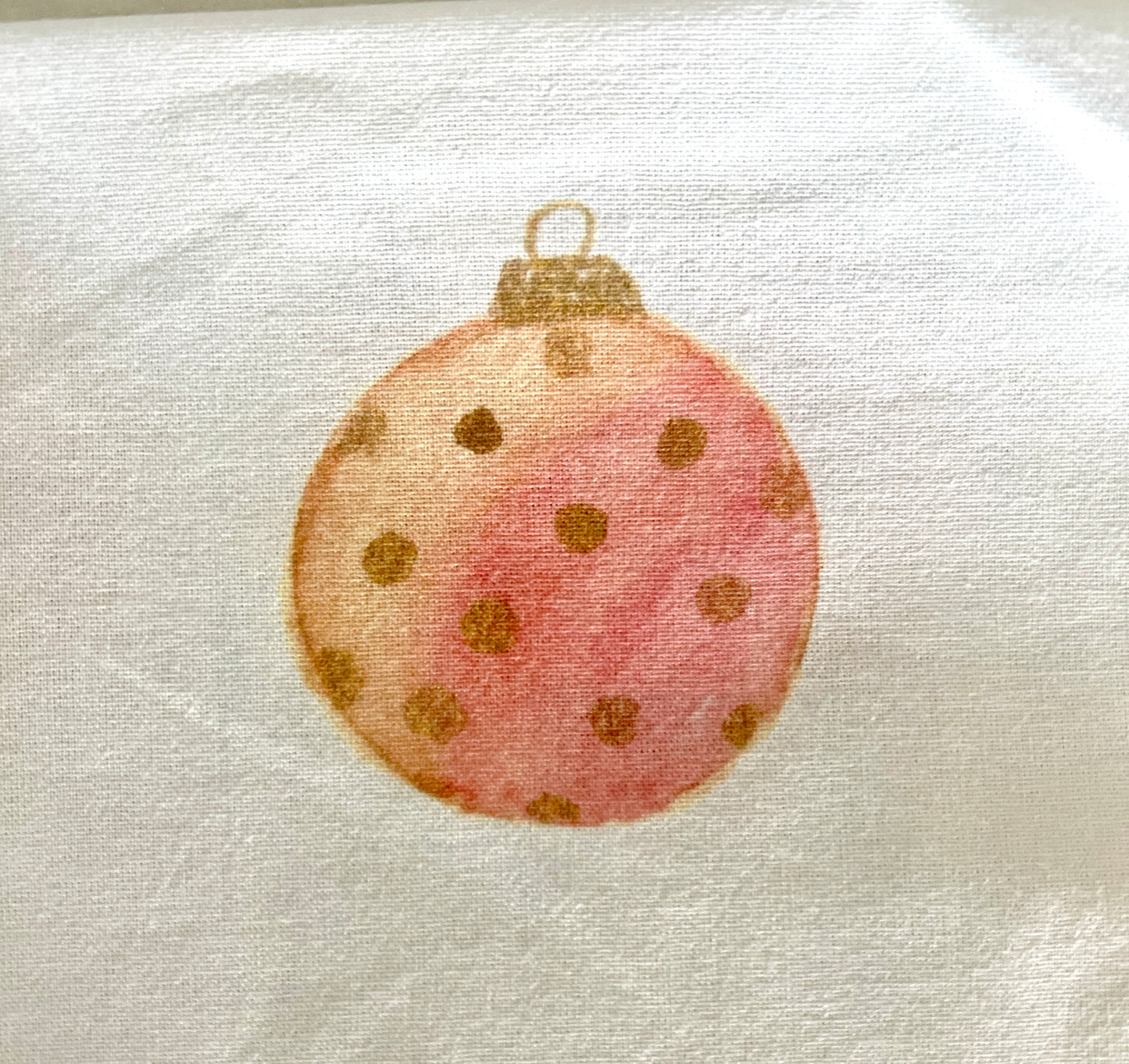 Ornament Watercolor  Tea Towel